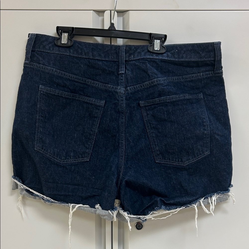 Universal Thread Dark Indigo Distressed Cuffed De… - image 3